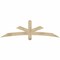 Ekena Millwork Alberta Rough Sawn Timber Gable Bracket, Douglas Fir, 72"W x 21"H x 4"D x 4"F, 7/12 Pitch GBW072X21X0404ALB00RDF - alternate 1